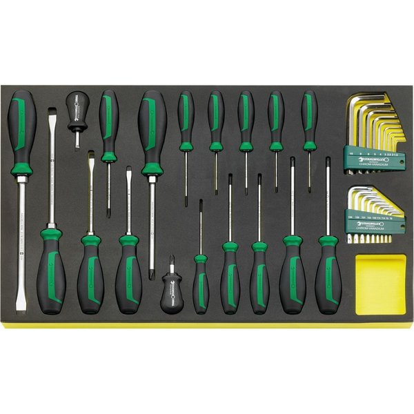 Stahlwille Tools DRALL+ set of screwdrivers i.TCS inlay No.TCS 4622/4650+10760+10766 3/3-tray36-pcs. 96831196